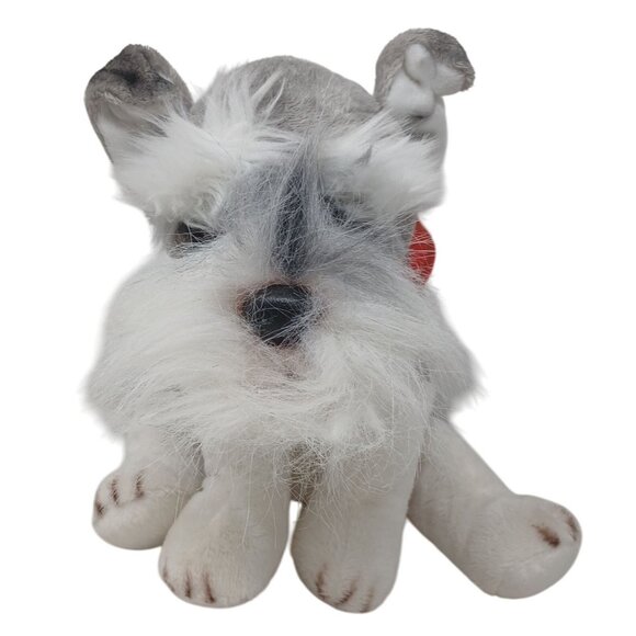 FAO Schwarz Other - FAO Schwarz Schnauzer Dog Plush 13" Stuffed Animal w/ Scarf #D-35